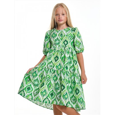Платье (128-146см) UD 7927-1(3) зеленые узоры