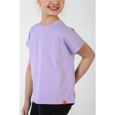 Фуфайка (футболка) для девочки ГРЕТТА-1 (Лиловый)