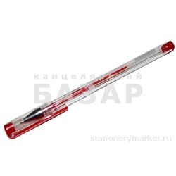 Ручка гелевая неавтоматическая Attache красный стерж., 0.5 мм, без манж