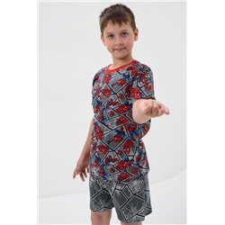 Пижама Кумир детская короткий рукав с шортами (Серый)