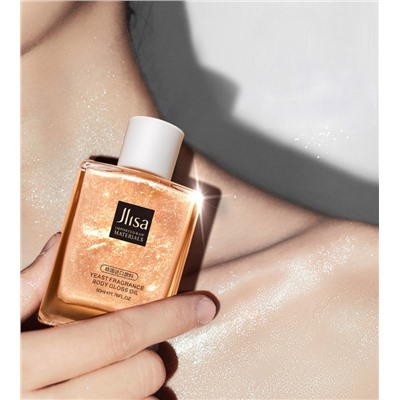 Мерцающая сыворотка для тела Jlisa Yeast Fragrance Body Gloss Oil, 50 мл.