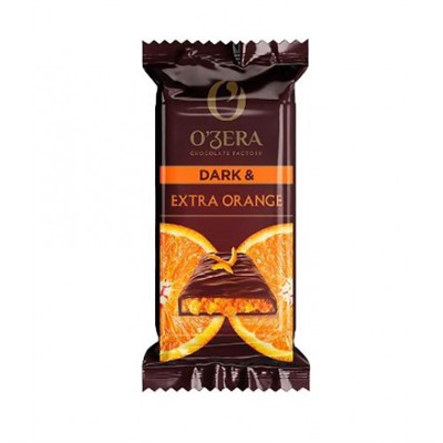 «O'Zera», шоколад горький Dark & Extra Orange, 40 г (упаковка 15 шт.) KDV