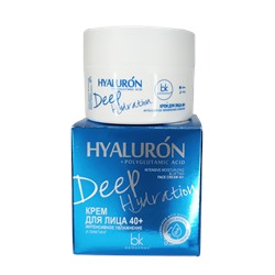 BelKosmex Hialuron Deep Hydration Крем для лица 40+ интенсивное увлажнение лифтинг 48г