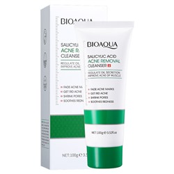 Противовоспалительная пенка для лица с салициловой кислотой BIOAOUA Salicylic Acid Acne Removal Cleanser, 100 гр.