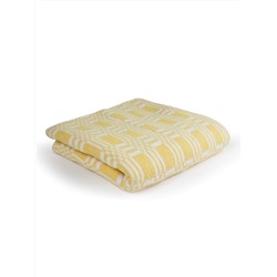 Одеяло байковое Клетка желтая