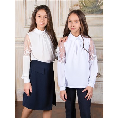 Блузка для девочки длинный рукав Соль&Перец SP004