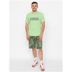 Комплект мужской (футболка, шорты) CRB, Артикул:CWXM 50026-37 Зеленый