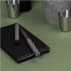 Ручка-стилус подарочная с фонариком, Men's Direction, синие чернила, в ассортименте