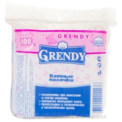Ватные палочки Grendy (Гренди), 100 шт/пакет