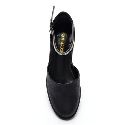 Santarose D602-13(602-17) Туфли женские чер иск велюр