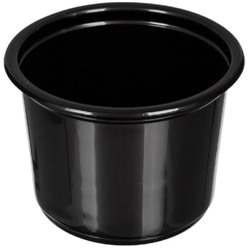 Контейнер суповый пластиковый одноразовый К-115, черный, 500 мл