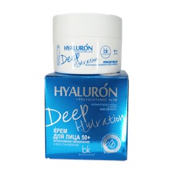 BelKosmex Hialuron Deep Hydration Крем для лица 50+ Интенсивное увлажнение и восстановл48г
