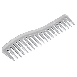 Harizma Расческа-гребень для волос с крупными зубцами h10653, пластик, 17,5 см, серебристый