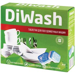 Таблетки для посудомоечных машин Diwash, 60 шт
