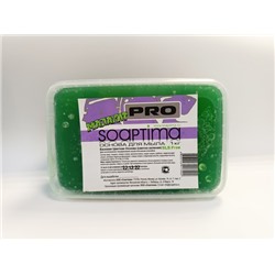 Мыльная основа - SOAPTIMA ЦВЕТНАЯ Малахит (светло-зелёная) PRO 1 кг