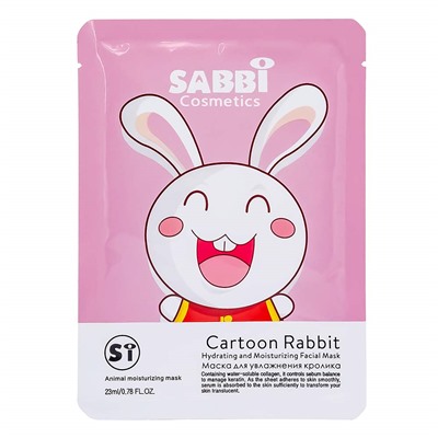 Маска для лица Sabbi Cartoon Rabbit, 30ml