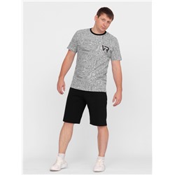 Комплект мужской (футболка, шорты) CRB, Артикул:FWXM 50009-11 Св.серый меланж