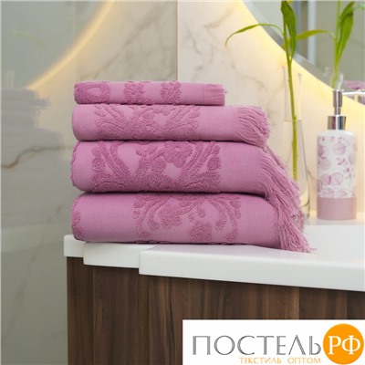 Полотенце Arya С Бахромой 50X90 Isabel Soft Сухая Роза