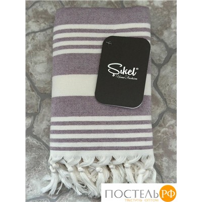 PL036/S01 Пляжное полотенце пештемаль 100% хлопок Sultan фиолетовый (50*90)
