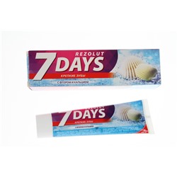 Зубная паста 7 DAYS Rezolut 100мл Крепкие зубы /24шт