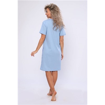 Женская ночная сорочка 59109 (Голубой)