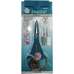 Ножницы маникюрные для кутикулы Zinger (Зингер) с ручной заточкой, матовые, zo B-118-D-SH