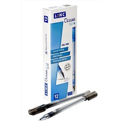 Ручка гелевая LINC Ocean Slim, 0.5, черная