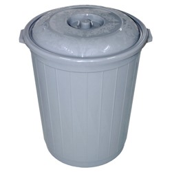 Бак для мусора пластмассовый с крышкой, 90 л