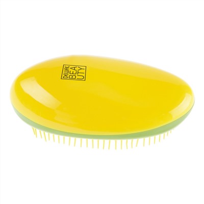 Dewal Beauty Щетка массажная для легкого расчесывания волос DBT-03, желтый