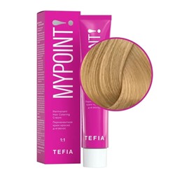 TEFIA Mypoint 9.0 Перманентная крем-краска для волос / Очень светлый блондин натуральный, 60 мл