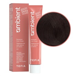 TEFIA Ambient 5.7 Перманентная крем-краска для волос / Светлый брюнет фиолетовый, 60 мл