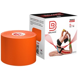 Кинезио тейп BBTape™ 5 см × 5 м оранжевый