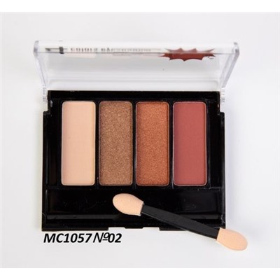 MC1057№02 Палетка теней 4 цвета COLORS EYE SHADOW  золото