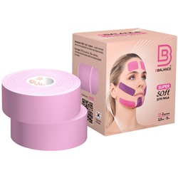 Набор тейпов для лица BB SUPER SOFT™ 2,5 см × 10 м хлопок цвет сакура