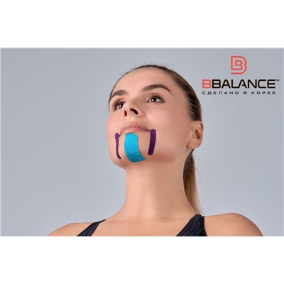 Набор тейпов для лица BB FACE PACK 2,5 см × 10 м шелк голубой