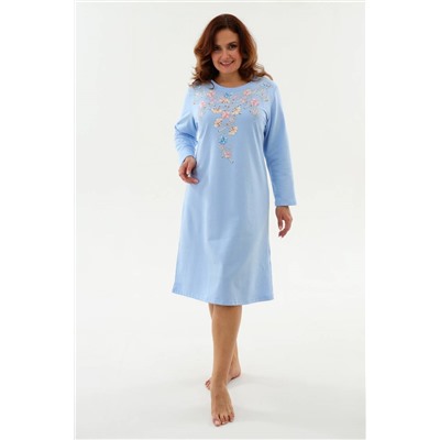 Женская ночная сорочка 21595 (Голубой)