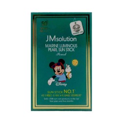 Jmsolution Солнцезащитный стик для лица и тела с морскими минералами SPF50+PA++++ / Marine Luminous Pearl Sun Stick Pearl Disney Mickey, 21 г