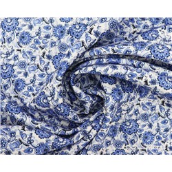 Ткань габардин 145 см Гжель (голубой)