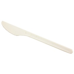 Нож одноразовый белый, 155 мм (100 шт)