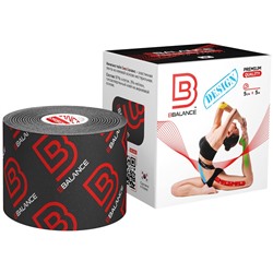Кинезио тейп BBTape™ 5 см × 5 м лого серый NEW