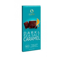 «OZera», горький шоколад Dark&Sea salt caramel, 90 гр. KDV
