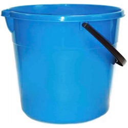 Ведро пластиковое Классика, с носиком, цвет голубой, 10 л
