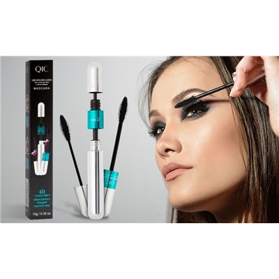 Тушь для ресниц с двойным колпачком 2 в 1 QIC uma mascara 2 looks