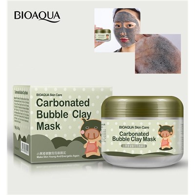 Кислородная пузырьковая маска для лица Bioaqua Carbonated Bubble Clay Mask, 100гр.