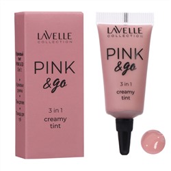 LavelleCollection Кремовый Тинт ,тон 01 для щек, губ и глаз PINK & GO 3 in1