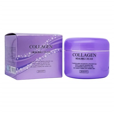 Ночной крем для лица Jigott Collagen Healing Cream, 100g
