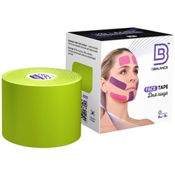 Тейп для лица BB FACE TAPE™ 5 см × 5 м хлопок лайм
