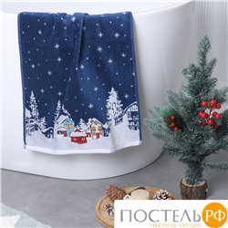 Полотенце Arya с Вышивкой Рождество 40x60 North Темно-Синий