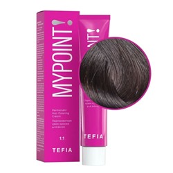 TEFIA Mypoint 5.8 Перманентная крем-краска для волос / Светлый брюнет коричневый, 60 мл