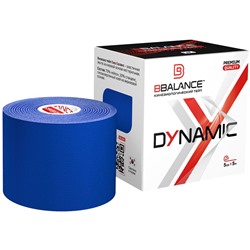 Нейлоновый кинезио BBTape™ Dynamic Tape 5 см × 5 м темно-синий
